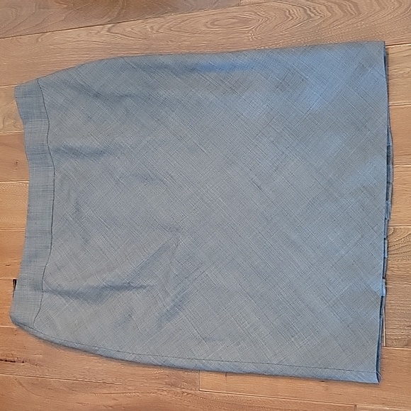 Ted Baker wool suiting skirt pleated back micro plaid - Picture 1 of 7